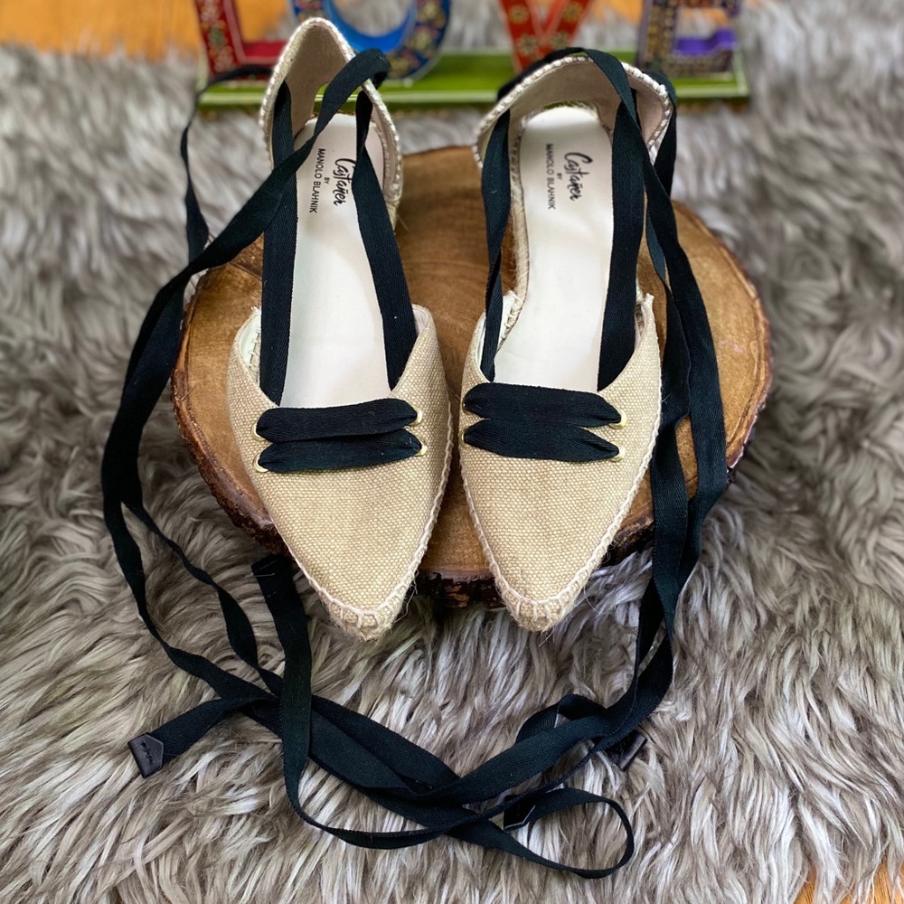 CASTAÑER
X Manolo Blahnik espadrille flats